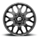 Fuel Mono DE19 FF19D 24x8.25 Gloss Black Milled monoblock truck wheel