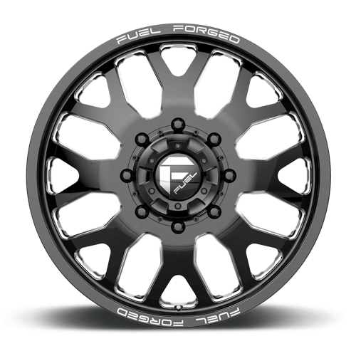 Fuel Mono DE19 FF19D 24x8.25 +105 Gloss Black Milled