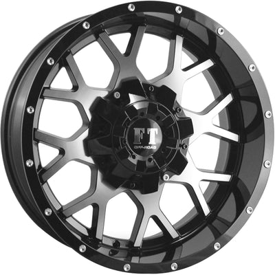 Full Throttle FT-0151 Black Machined Wheel