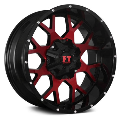 Full Throttle FT-0151 Black Red Wheel