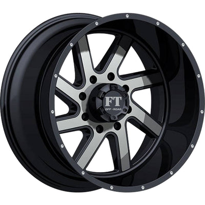 Full Throttle FT-1 Black Machined Wheel