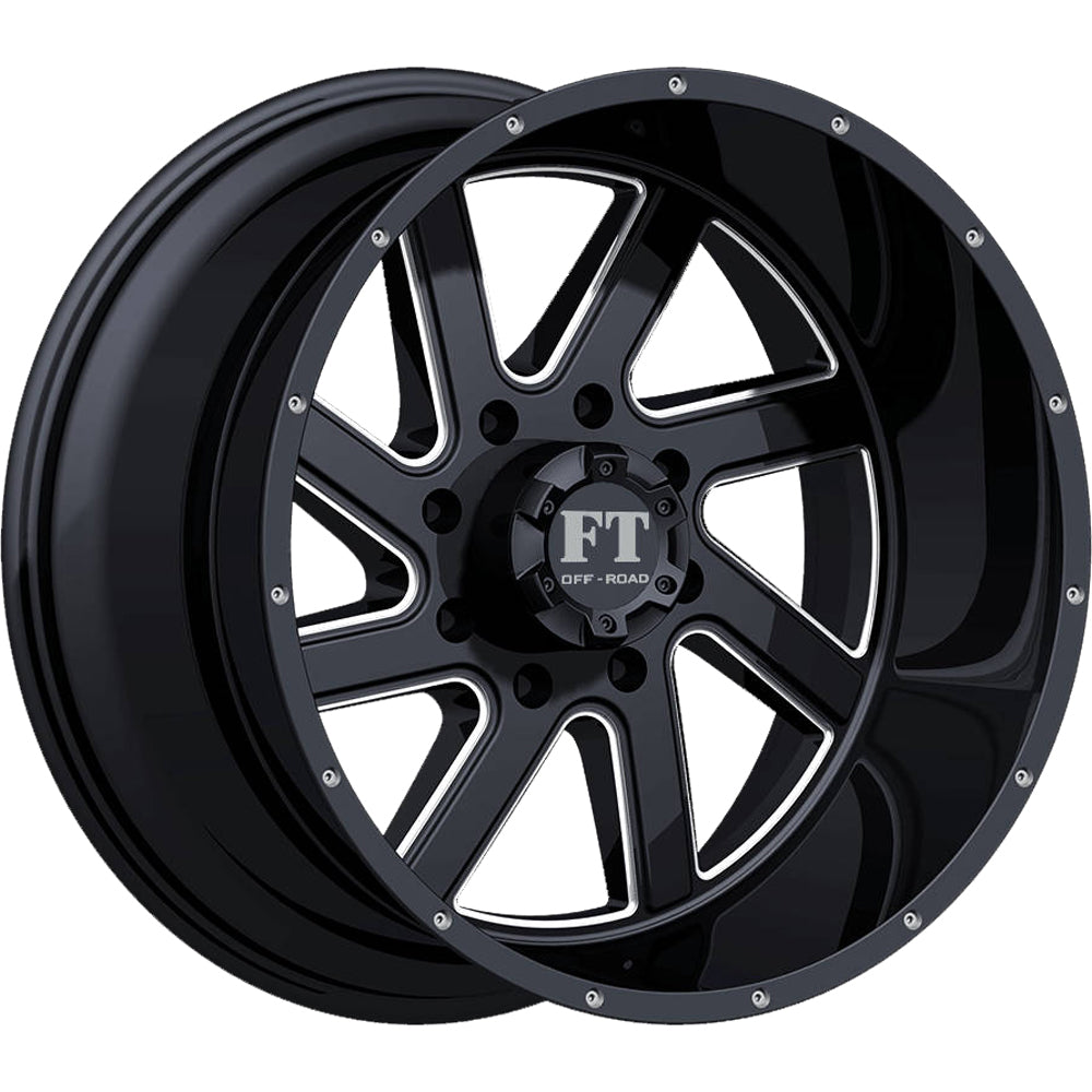 Full Throttle FT-1 Black Milled Wheel