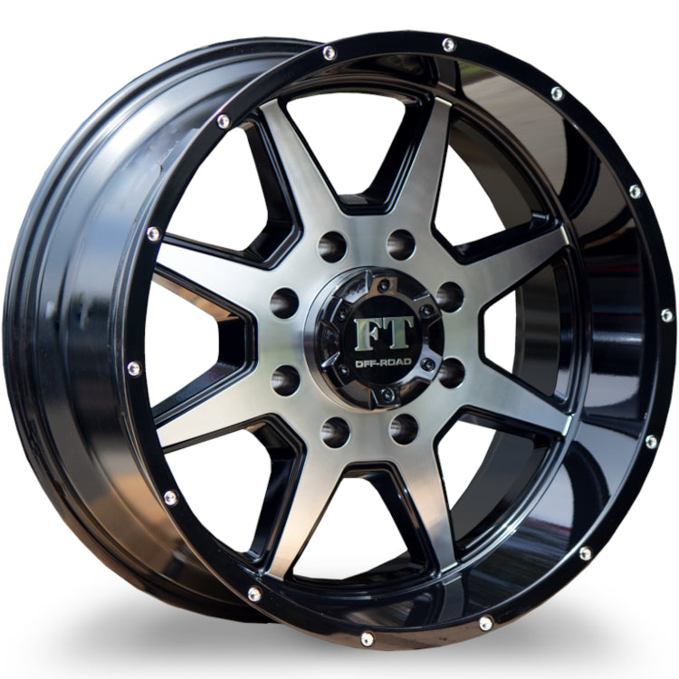 Full Throttle FT-2 Black Machined Wheel