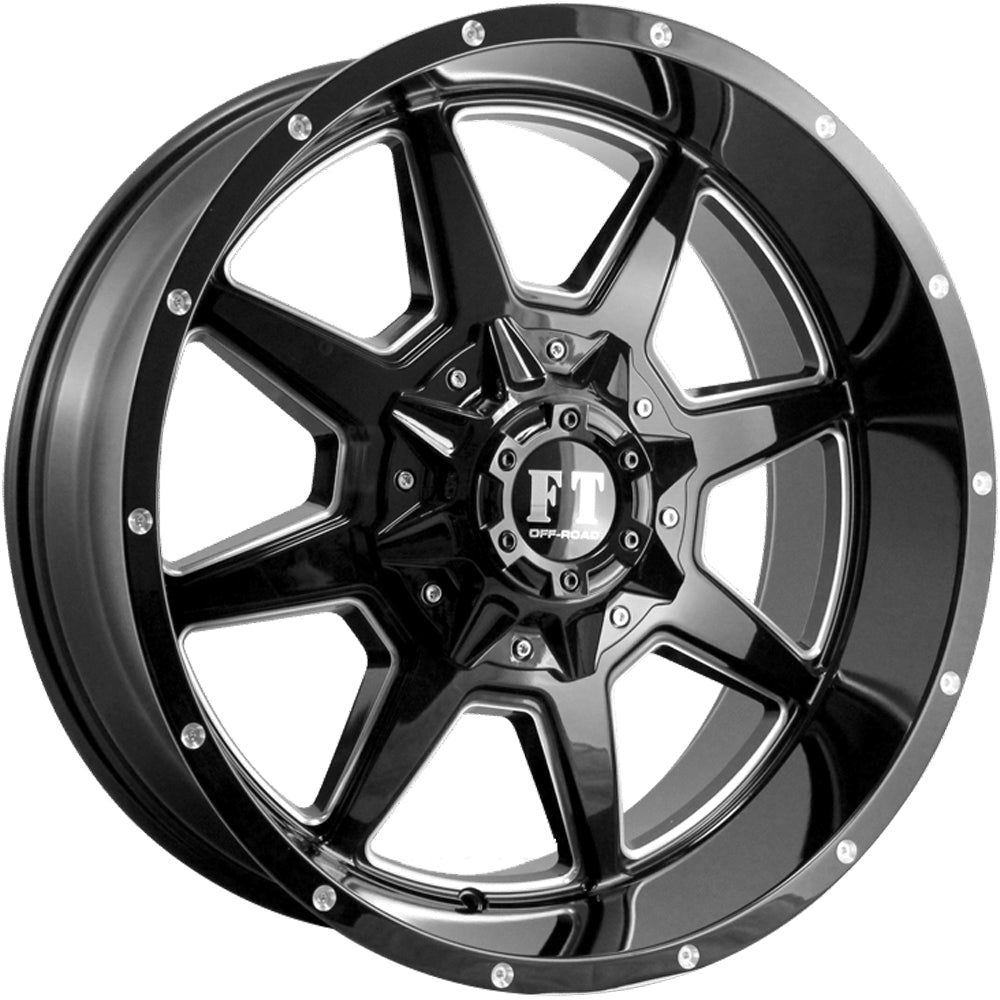 Full Throttle FT-2 Black Milled Wheel
