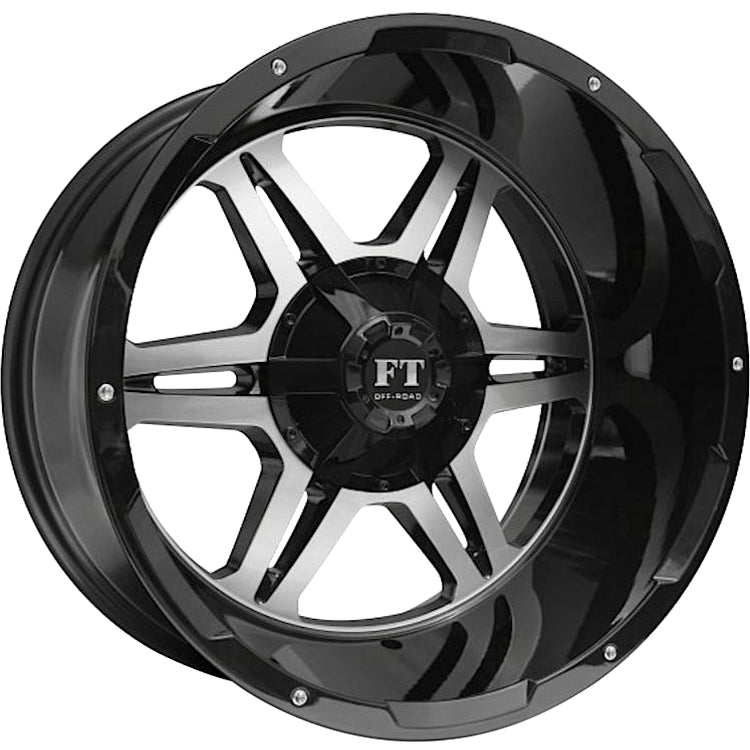 Full Throttle FT-3 Black Machined Wheel