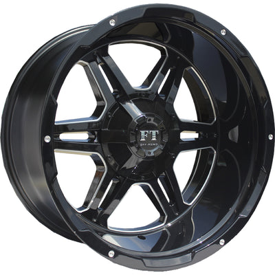 Full Throttle FT-3 Black Milled Wheel