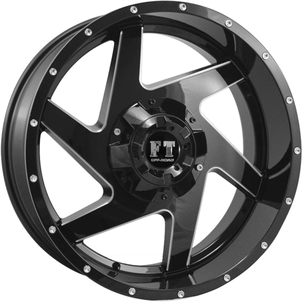Full Throttle FT-6052 Black Milled Wheel