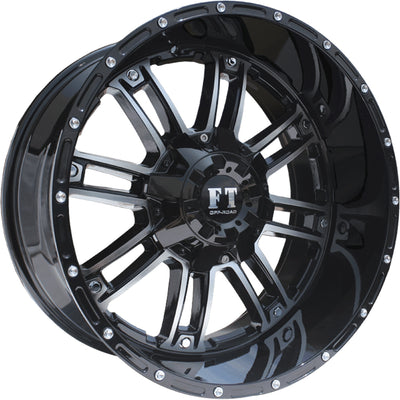 Full Throttle FT-8033 Black Machined Wheel