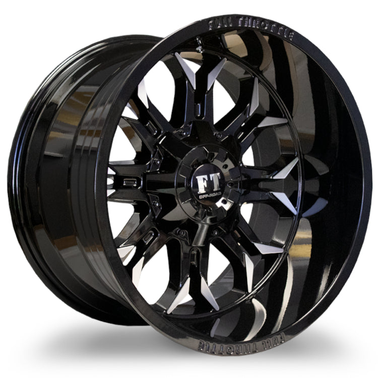 Full Throttle FT10 Black Machined Wheel