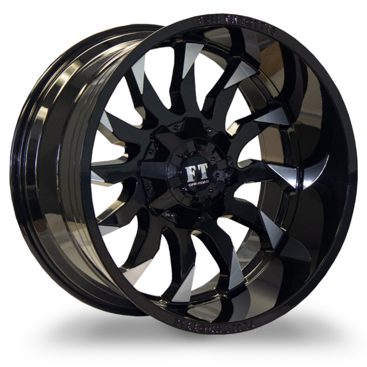 Full Throttle FT11 Black Machined Wheel