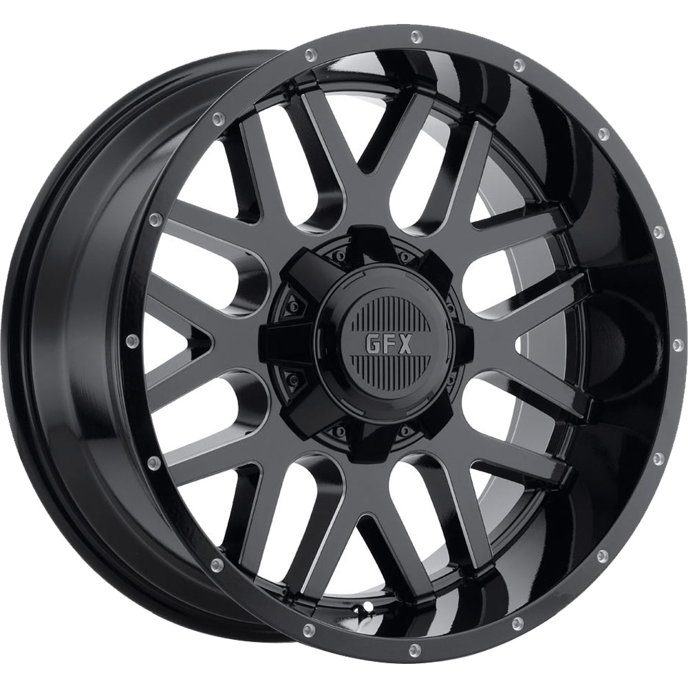G-FX TR Mesh 4 Black Milled Wheel