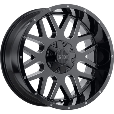 G-FX TR Mesh 4 Black Milled Wheel