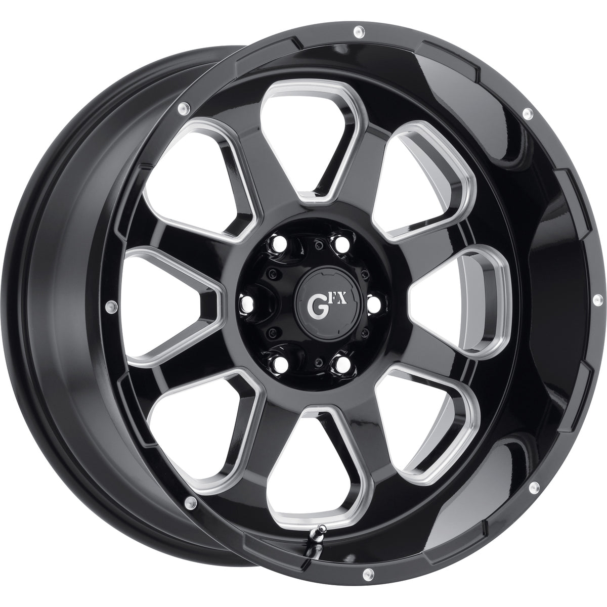 G-FX TR10 Black Milled Wheel