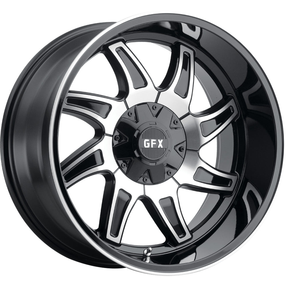 G-FX TR15 Black Machined Wheel