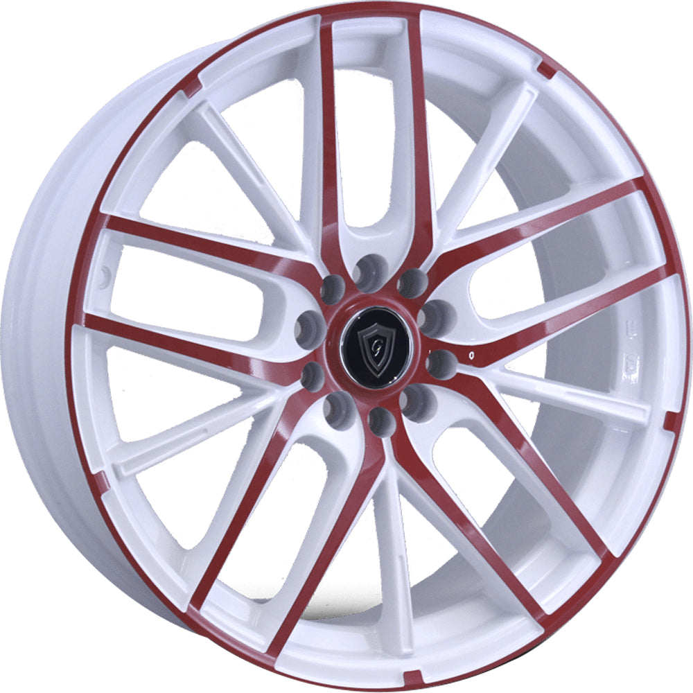G-Line G0029 White Red Wheel