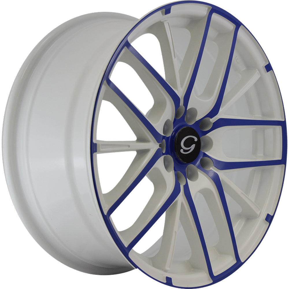 G-Line G0029 White Blue Wheel