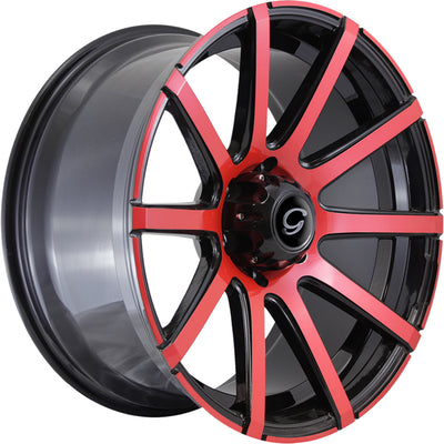 G-Line G0036 Black Red Wheel