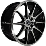 G-Line G0051 Black Machined Wheel