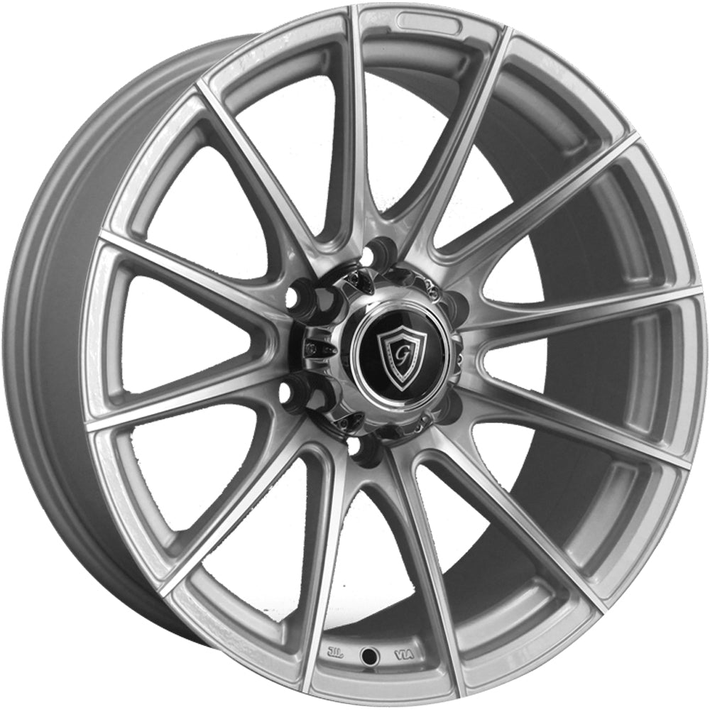 G-Line G0062 Silver Machined Wheel