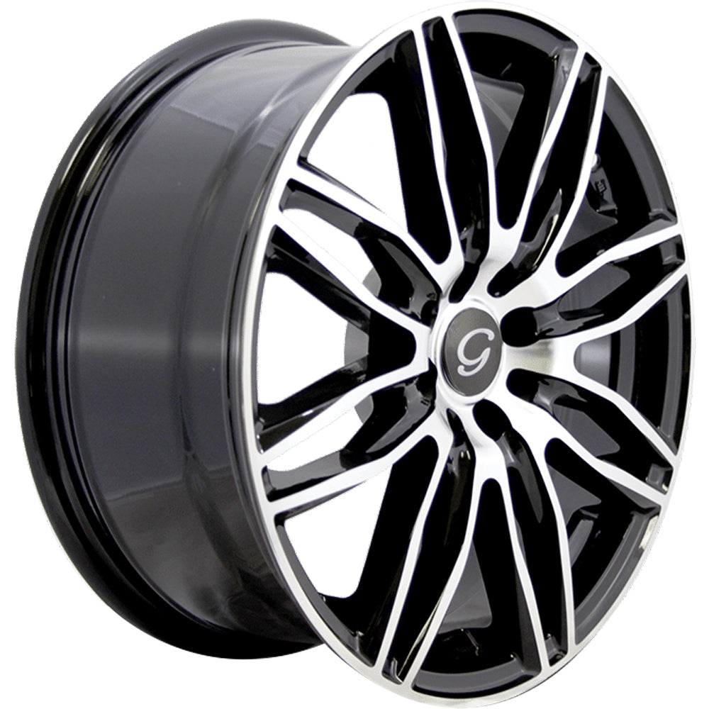 G-Line G1017 Black Machined Wheel