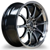 G-Line G1018 Black Machined Wheel