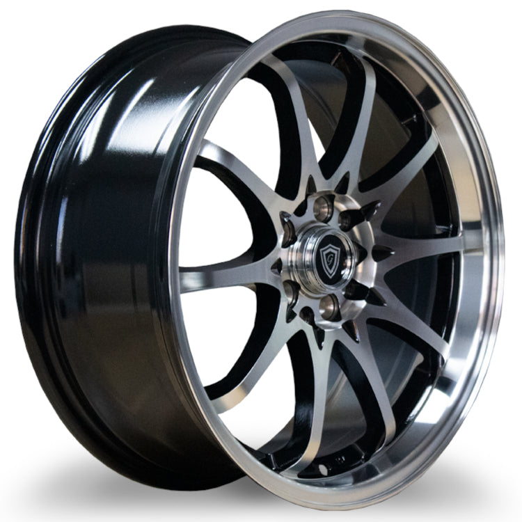 G-Line G1018 Black Machined Wheel