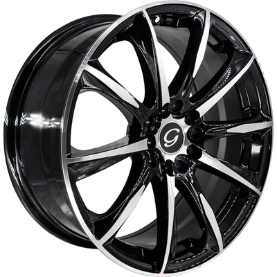 G-Line G1026 Black Machined Wheel