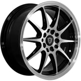 G-Line G1068 Black Machined Wheel