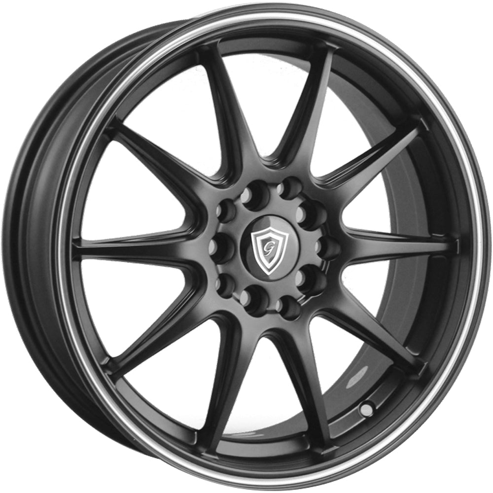G-Line G1068 Black Machined Wheel