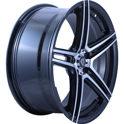 G-Line G5086 Black Machined Wheel