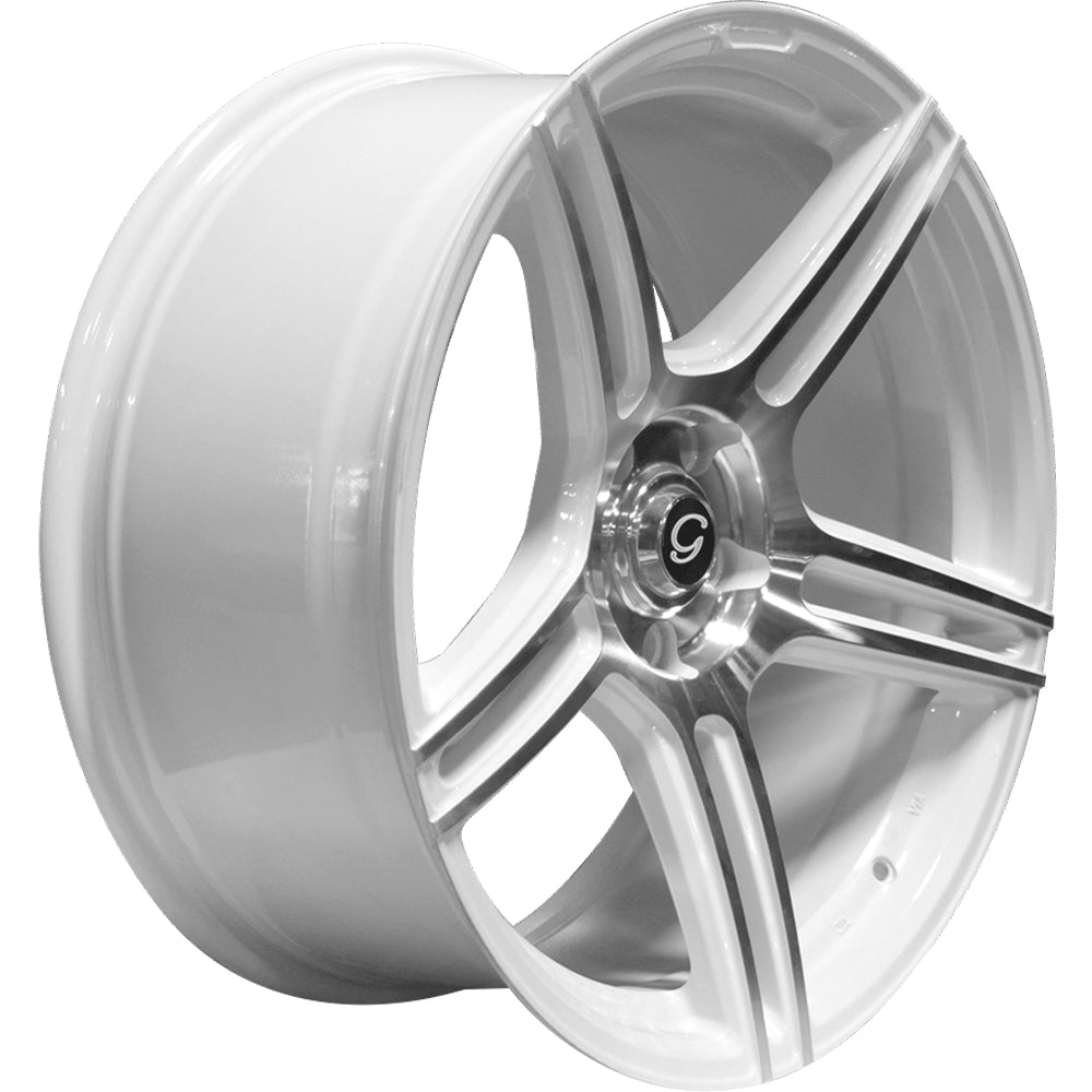 G-Line G5086 White Machined Wheel