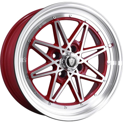 G-Line G8008 Red Machined Wheel