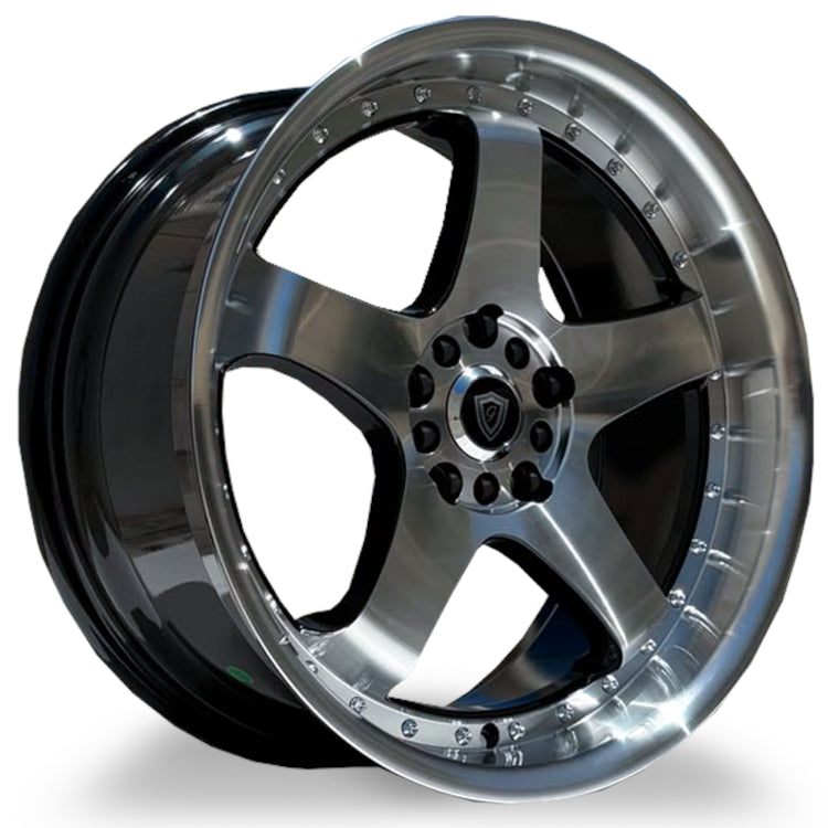 G-Line G8073 Black Machined Wheel