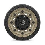 Black Rhino GARRISON BEADLOCK 17x8.5 0mm Desert with Matte Black Ring (6x139.7)