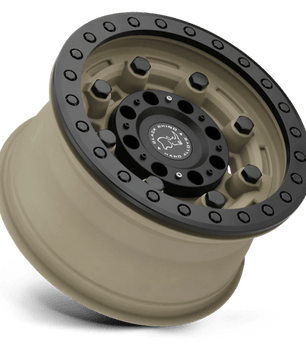 Black Rhino GARRISON BEADLOCK 17x8.5 0 Desert with Matte Black Ring