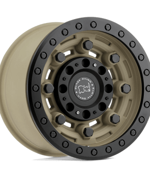 Black Rhino GARRISON BEADLOCK 17x8.5 0 Desert with Matte Black Ring