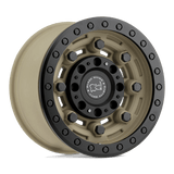 Black Rhino GARRISON BEADLOCK 17x8.5 0mm Desert with Matte Black Ring (6x139.7)