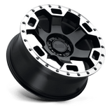 Black Rhino GAUNTLET 20x9 +12mm Gloss Black with Mirror-Cut Ring