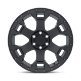 Black Rhino GAUNTLET 17x8.5 0 Semi Gloss Black with Gunmetal Bolts   truck wheel