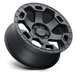 Black Rhino GAUNTLET 17x8.5 0 Semi Gloss Black with Gunmetal Bolts   truck wheel