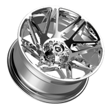 Gear Off-Road 777C Chrome Wheel - angled view