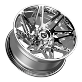 Gear Off-Road 777C Chrome Wheel - angled view