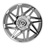 Gear Off-Road 777C Chrome Wheel - angled view