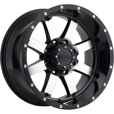 Gear Off-Road Big Block Black Machined Wheel