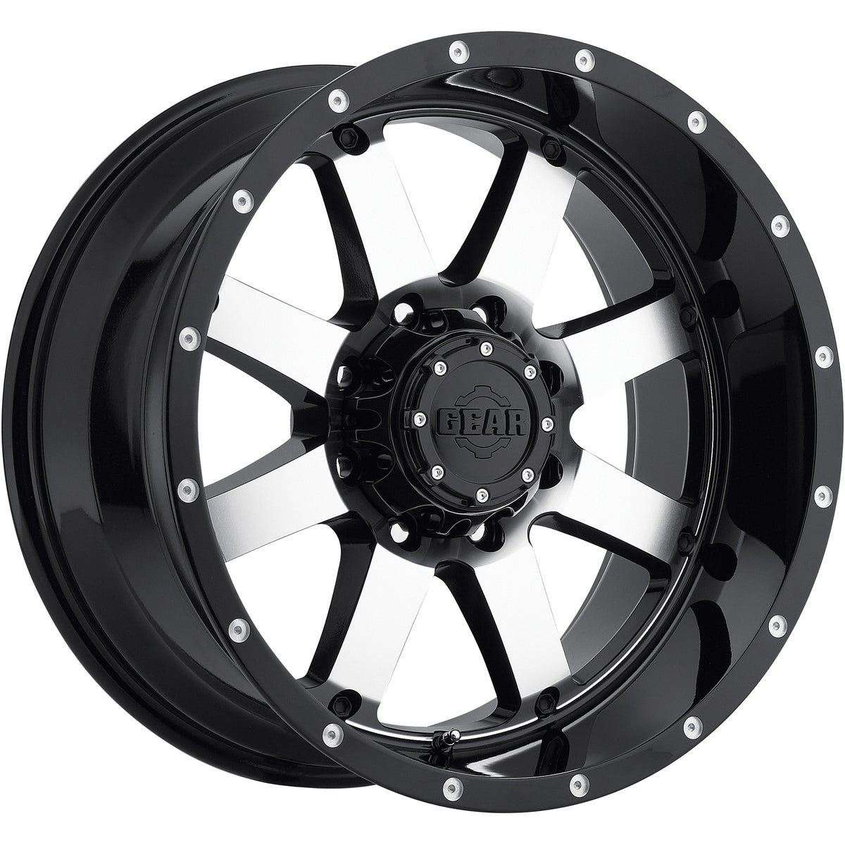 Gear Off-Road Big Block Black Machined Wheel