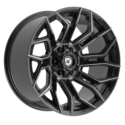 Gear Off-Road Flair Black Milled Wheel