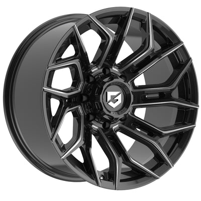 Gear Off-Road Flair Black Milled Wheel