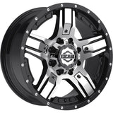 Gear Off-Road Manifold Black Machined Wheel