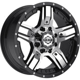 Gear Off-Road Manifold Black Machined Wheel