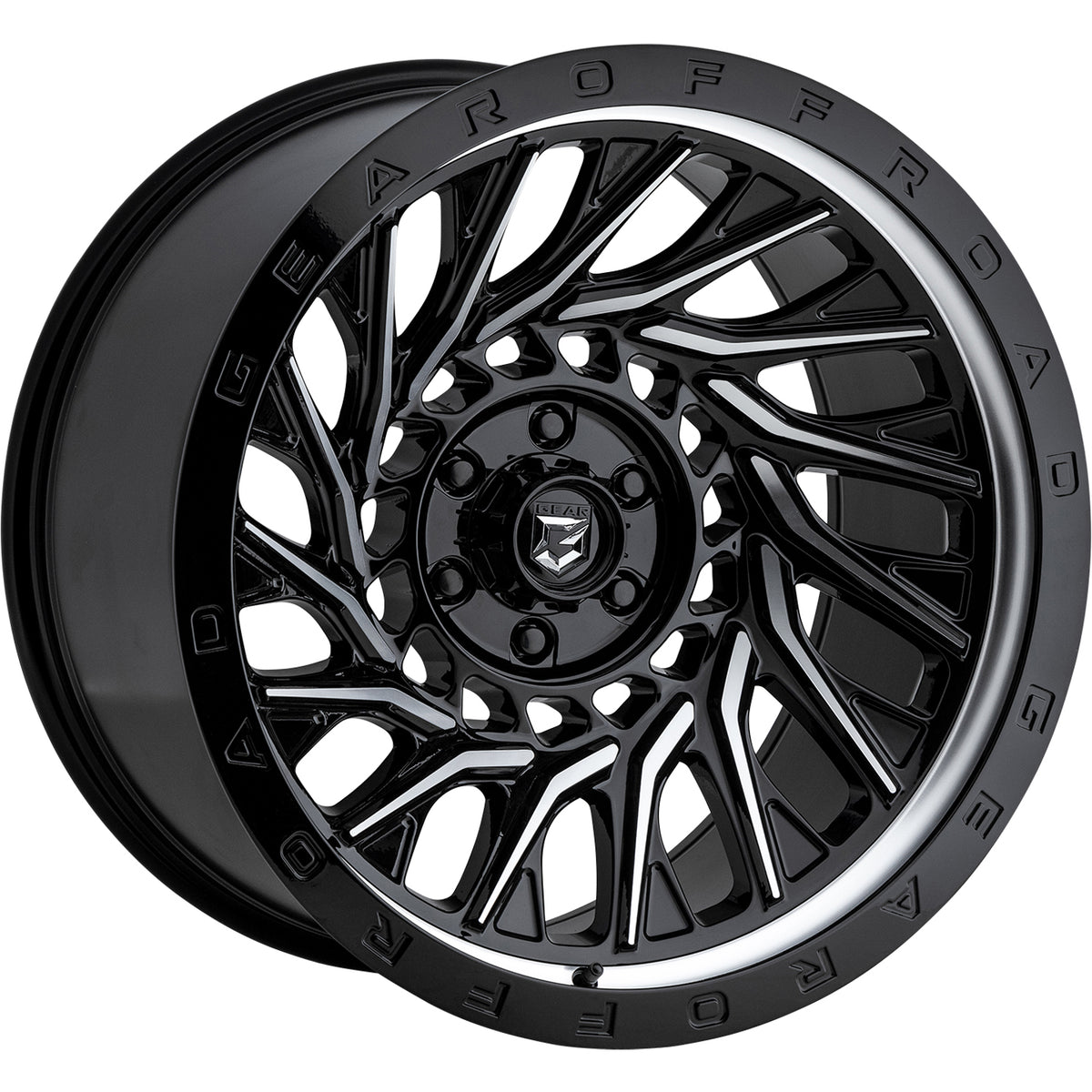 Gear Off-Road Monsoon Black Machined Wheel